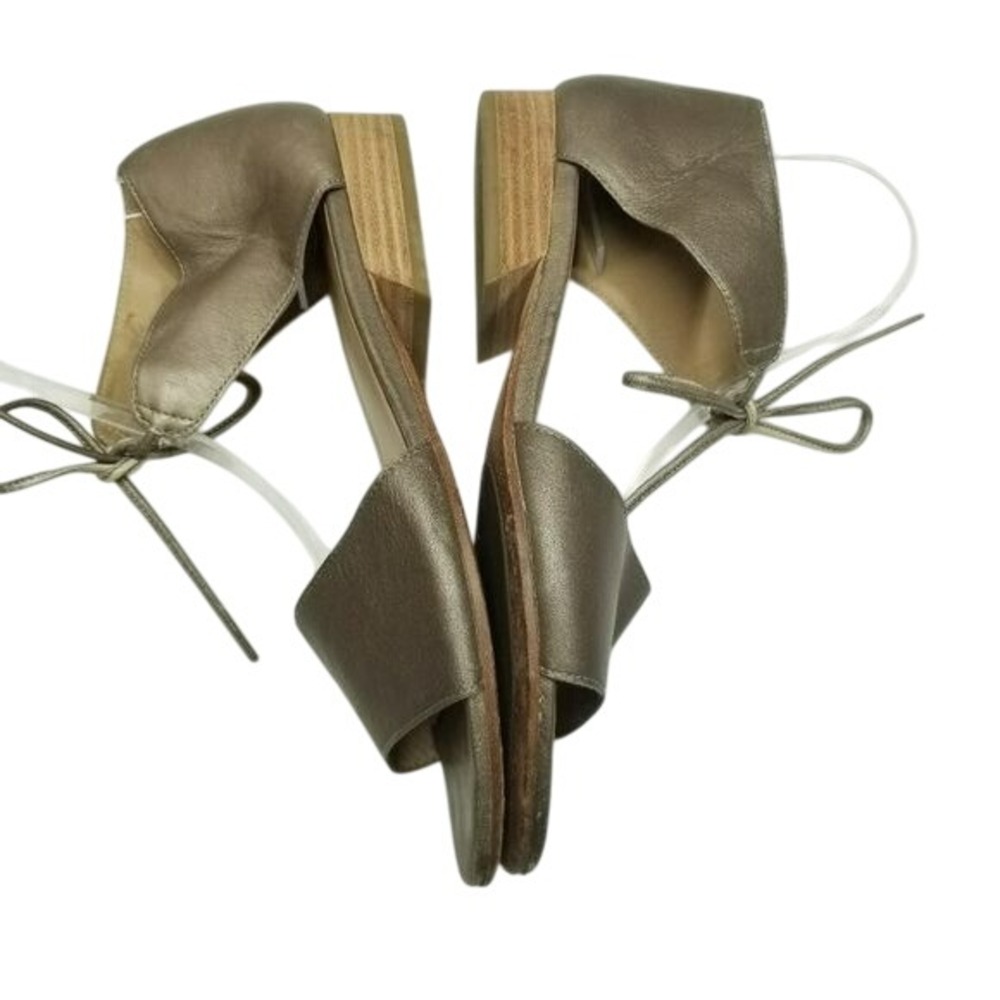 Eileen Fisher Bronze Metallic Leather Lace Up Gladiator Sandals Size 8‎ - Picture 7 of 15